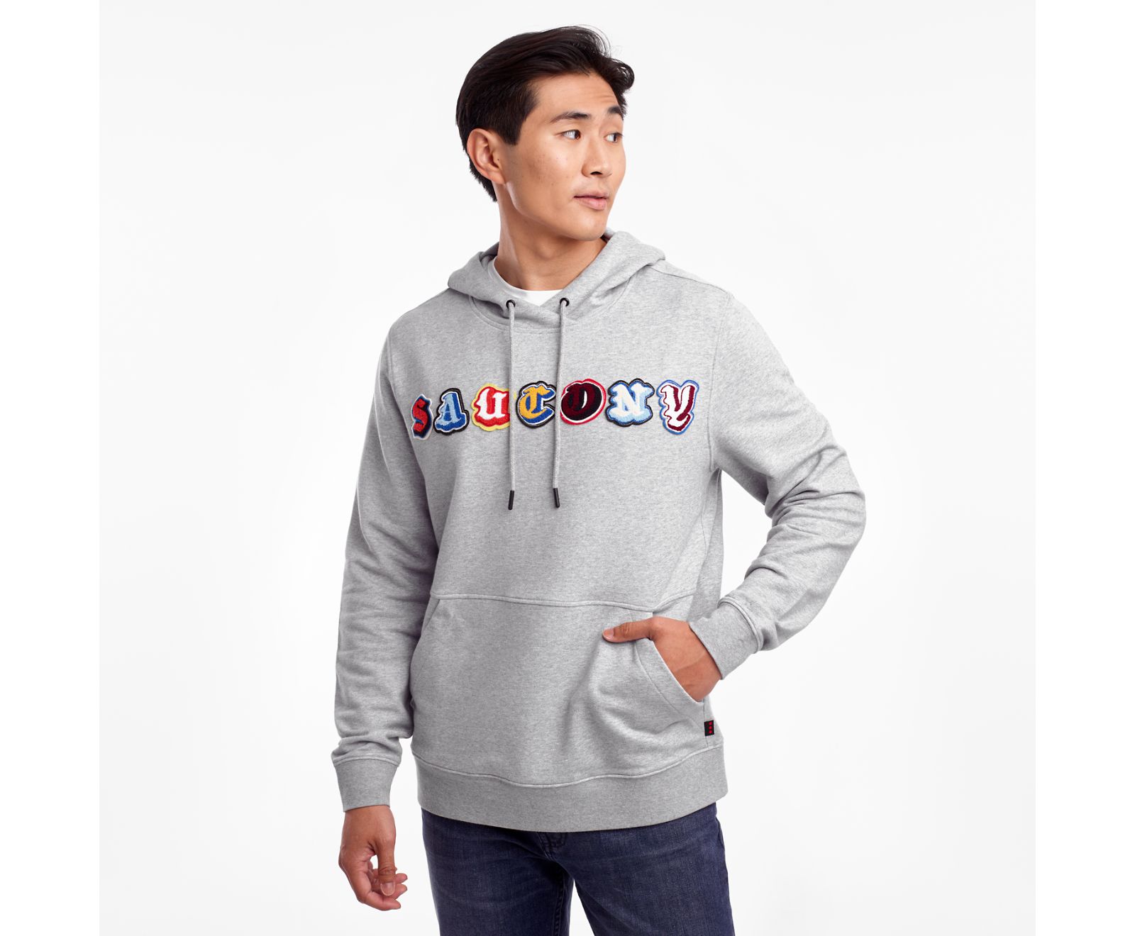 Men's Saucony Rested Shirts Light Grey | Singapore 608PJJQ